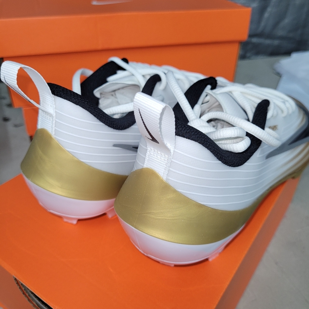 Nike Vapor Speed 3 Men's Size 9 Or 8.5 Football Soccer Cleats White Gold 2025 - Picture 6 of 9